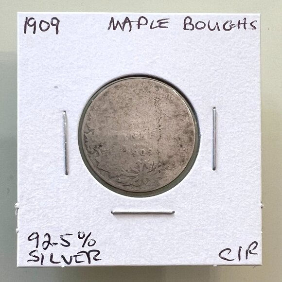 1908, 1909, 1910 & 1911 Canada Sterling Silver 4 x 25¢ Coins! - Picture 5 of 13